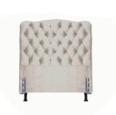 Ver imagem 1 de Cabeceira Solteiro 88 - Bello Box - Dunas Suede Bege