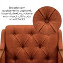 Ver imagem 6 de Poltrona Decorativa Capitone Siena Pes Madeira Linho Color Trend Tca 303 Moll