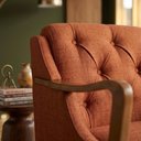 Ver mais imagens de Poltrona Decorativa Capitone Siena Pes Madeira Linho Color Trend Tca 303 Moll