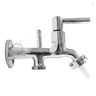 Torneira Tanque Máquina Lavar 2 Saídas Metal Cromado C-34 Cor:prateado Del Metais - 4