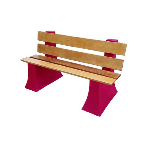 Banco Jardim Espera com Encosto 1,5 metro - ROSA 022