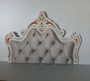 Ver imagem 1 de Cabeceira Entalhada Capitonê p/ Cama Box Solteiro Veludo Bege - Jl