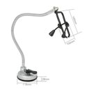 Ver imagem 2 de Suporte Secador Cabelo Ventosa Parede Vidro Azulejo Espelho Articulavel Flexivel Banheiro Penteadeir