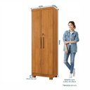 Ver imagem 4 de Armário Multiuso 2 Portas com Chave 100% MDF Toronto Yescasa Cinamomo