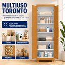 Ver mais imagens de Armário Multiuso 2 Portas com Chave 100% MDF Toronto Yescasa Cinamomo