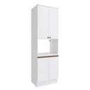 Ver imagem 1 de Kit Forno Celeste Kappesberg 100% Mdf 4 Portas Branco 70cm