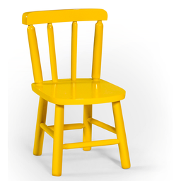 Cadeira Infantil - Amarelo - Jm Móveis - 1