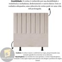 Ver imagem 2 de Cabeceira Estofada de Cama Casal King 195 Cm Sophia Corino Cor:bege