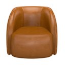 Ver imagem 3 de Kit 2 Poltronas Decorativa para Sala 90cm Tressê Zion M22 Sintético Caramelo - Mpozenato