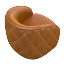 Ver imagem 6 de Kit 2 Poltronas Decorativa para Sala 90cm Tressê Zion M22 Sintético Caramelo - Mpozenato