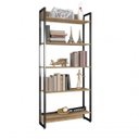 Ver imagem 5 de Conjunto Home Office Industrial 2 Peças 1 Escrivaninha e 1 Estante Móveis Belo Amadeirado
