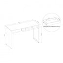 Ver imagem 3 de Conjunto Home Office Industrial 2 Peças 1 Escrivaninha e 1 Estante Móveis Belo Amadeirado