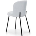 Ver imagem 7 de Kit 5 Cadeiras Sala de Jantar Estofada Gavi L02 Linho Cinza - Lyam Decor