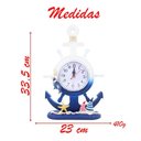 Ver imagem 4 de Relógio de Mesa Ancora Timão Náutico Marítimo