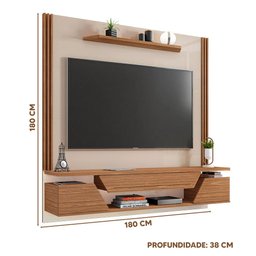 Painel Suspenso Ripado TV 60 Polegadas Off White Noce Poseidon 1.8 Shop JM - 4