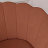 Poltrona Pétala Veludo Capuccino Pés Palito - Kimi Design - 2