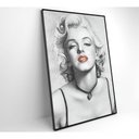 Ver imagem 5 de Quadro Marilyn Monroe Batom 60x90 Cm Vidro Impresso