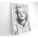Ver mais imagens de Quadro Marilyn Monroe Batom 60x90 Cm Vidro Impresso