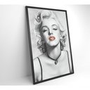 Ver imagem 7 de Quadro Marilyn Monroe Batom 60x90 Cm Vidro Impresso