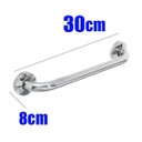 Ver imagem 2 de Barra Alça Apoio Kit 2 Uni 30cm e 2 Uni 50cm Aço Inox Idoso Acessibilidade Pcd Cadeirante Gestante S