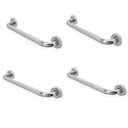 Ver imagem 1 de Barra Alça Apoio Kit 2 Uni 30cm e 2 Uni 50cm Aço Inox Idoso Acessibilidade Pcd Cadeirante Gestante S
