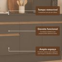 Ver imagem 5 de Cozinha Completa Veneza 6 Portas 1 Gaveta MDF-MDP 190cm Multimóveis