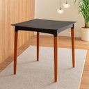 Ver imagem 2 de Mesa Tramontina Laura Rattan 70 Cm Polipropileno Preto Pernas Madeira