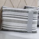 Ver imagem 3 de Jogo de Cama Solteiro Malha 2 Pçs Bella Cama New 88x188cm Cinza