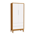 Ver imagem 2 de Quarto de Bebê Berço Evolution + Guarda Roupa Classic + Cômoda 3 Gavetas Classic Savana 2 Colchão