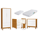 Ver imagem 2 de Quarto de Bebê Berço Evolution + Guarda Roupa Classic + Cômoda 3 Gavetas Classic Savana 2 Colchão