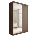 Ver imagem 2 de Guarda-roupa Solteiro 2 Portas de Correr 2 Gavetas e 3 Espelhos Salvador Plus - Freijó