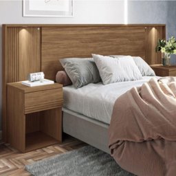 Conjunto Quarto Completo Pequim Jatoba Grafite - 7