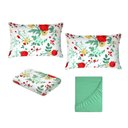 Ver imagem 6 de Jogo de Cama Queen Size Algodão 200 Fios 4 Peças Estampado