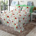 Ver imagem 2 de Jogo de Cama Queen Size Algodão 200 Fios 4 Peças Estampado