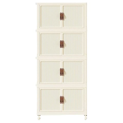 Armario Organizador 4 Andares Dobravel Empilhavel Multiuso Objetos Roupa Livro Decoraçao Organizaçao