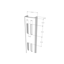 Ver imagem 2 de Trilho Cremalheira Duplo Comac Branco 200 Cm