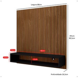 Painel Suspenso Multiuso Sala Quarto e Recepção Tv 32 Poleg - 6