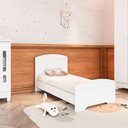 Ver imagem 7 de Quarto Bebê Completo Berço 3EM1 Eloá Guarda Roupa 3 Portas Cômoda 4 Gavetas 1 Porta MDF Branco