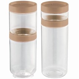 Kits Org. Conecta Translucido Capuccino de Plastico - 1