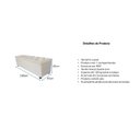 Ver imagem 3 de Puf Baú Estofado em Capitonê Queen 160x40x45cm Cor Cinza - Estrutura em Mdf e Tecido em Veludo Suede