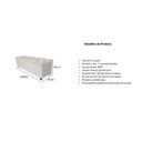 Ver imagem 4 de Puf Baú Estofado em Capitonê Queen 160x40x45cm Cor Cinza - Estrutura em Mdf e Tecido em Veludo Suede