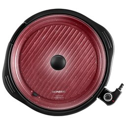 Panela Grill Mondial Redondo G-03-RC Cook e Grill 40 Red 220V - 3