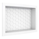 Ver imagem 1 de Nicho para Banheiro em Plástico Injetádo Termoplástico Branco Casah 40cm 27cm