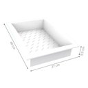 Ver imagem 2 de Nicho para Banheiro em Plástico Injetádo Termoplástico Branco Casah 40cm 27cm