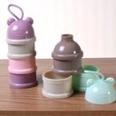 Ver imagem 2 de Pote Dosador Infantil 3 Compartimentos 7,5x23cm Verde