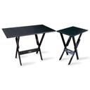 Ver imagem 3 de Jogo de Mesa Dobrável 1,10x70 com 4 Cadeiras e Mesa Aparador Tarimatã - Preto