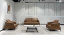 Ver imagem 1 de Sc-9910 Conjunto Internacional Sofá 2m com 2 Poltronas Caramelo Material Ecológico Sala Tv Luxo