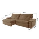 Ver imagem 6 de Sofá Apollo Veludo 02 Módulos 100 Cm B25cm Meu Sofá Online