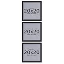 Ver imagem 2 de Kit 3 Unidades Moldura 20x20 Quadro com Acetato