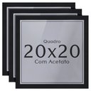 Ver imagem 1 de Kit 3 Unidades Moldura 20x20 Quadro com Acetato